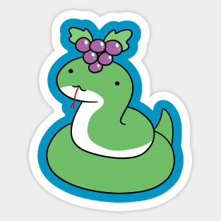 Grapes Snake Sticker